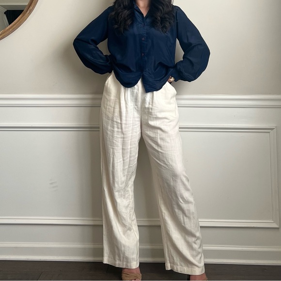 80s vintage Gianna navy blue button down blouse 🍰🍰 - Picture 1 of 8